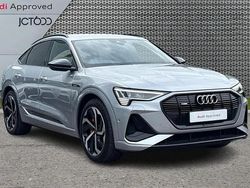 Silver Used 2022 Audi e-tron Sportback Black Edition SUV | £35,229