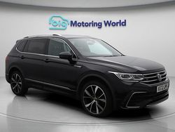 Black Used 2022 VW Tiguan Allspace R-line SUV | £23,500 (Fair price)