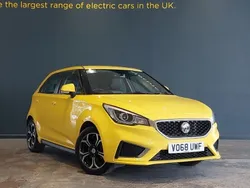 Yellow Used 2018 MG MG3 Exclusive Hatchback | £9,998 (Fair price)