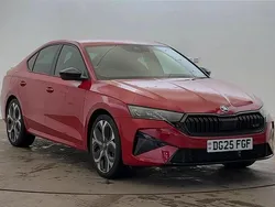 Red New 2025 Skoda Octavia vRS Hatchback | £32,495 (Expensive)