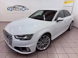 White Used 2018 Audi A4 S-Line Sedan | £13,795 (Fair price)