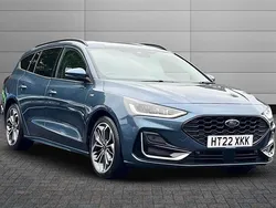 Chrome blue Used 2022 Ford Focus ST-Line Estate | £18,900 (Expensive)