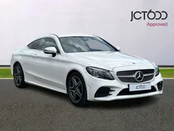 White Used 2020 Mercedes C220 AMG Line Premium Coupe | £17,500 (Good price)