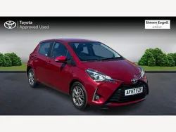 Red Used 2017 Toyota Yaris Hatchback | £10,099 (Fair price)