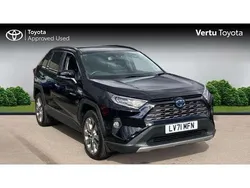 Black Used 2021 Toyota RAV4 Hybrid SUV | £26,194 (A bit pricey)