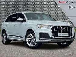 White Used 2021 Audi Q7 S-Line SUV | £38,000 (Fair price)