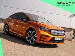 Phoenix orange metallic Used 2023 Skoda Enyaq iV vRS SUV | £30,495 (Fair price)