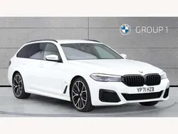 White Used 2021 BMW 530 M Sport Estate | £35,990 (A bit pricey)
