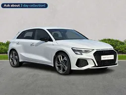White Used 2024 Audi A3 Black Edition Hatchback | £29,467 (Expensive)