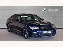 Blue Used 2022 BMW 545e M Sport Sedan | £38,150 (Fair price)