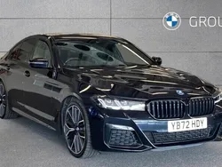 Black Used 2022 BMW 545e M Sport Sedan | £33,450 (Fair price)