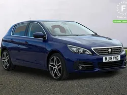 Blue Used 2018 Peugeot 308 Allure Hatchback | £8,999 (Fair price)