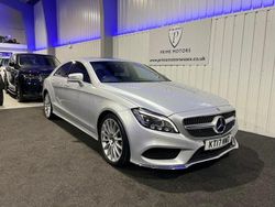 Silver Used 2017 Mercedes CLS350 AMG Line Premium Coupe | £16,489 (Fair price)