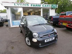 Black Used 2021 Fiat 500 Lounge Hatchback | £10,495 (Fair price)