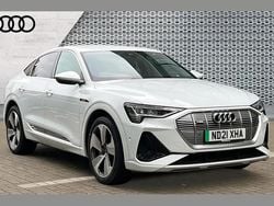 White Used 2021 Audi e-tron Sportback S-Line SUV | £25,297 (Good price)