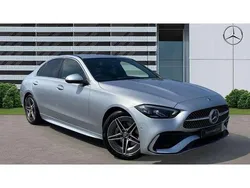 Silver Used 2024 Mercedes C200 AMG line Sedan | £31,877 (Fair price)