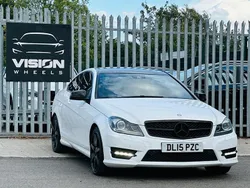 White Used 2015 Mercedes C220 Sport Edition Coupe | £4,995 (Super price)