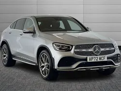 Silver Used 2023 Mercedes GLC220 AMG line Coupe | £45,990