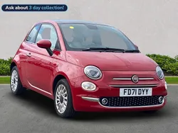 Red Used 2022 Fiat 500 Dolcevita Hatchback | £9,989 (Fair price)