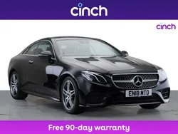 Black Used 2018 Mercedes E220 AMG Line Premium Coupe | £18,949 (Fair price)