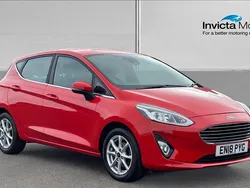 Red Used 2018 Ford Fiesta Zetec Hatchback | £6,994 (Fair price)