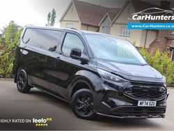 Black Used 2024 Ford Transit Custom Limited Van | £27,795 (Expensive)