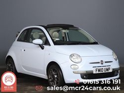 Blue Used 2010 Fiat 500C Lounge Cabriolet | £3,475 (Fair price)