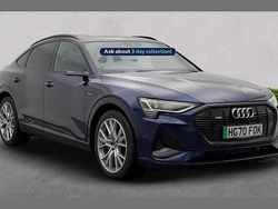 Blue Used 2021 Audi e-tron Sportback Comfort SUV | £28,884 (Fair price)