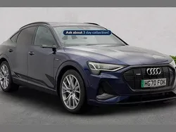 Blue Used 2021 Audi e-tron Sportback Comfort SUV | £30,880 (Good price)