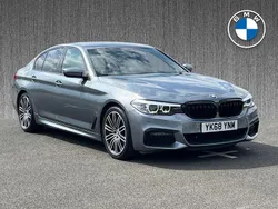 Blue Used 2018 BMW 520 M Sport Sedan | £18,549 (Fair price)