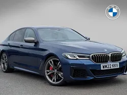 Blue Used 2022 BMW M550 Shadowline Sedan | £42,621 (Good price)