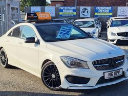 White Used 2014 Mercedes CLA220 AMG Sedan | £8,495 (Expensive)