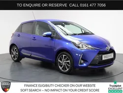Blue Used 2019 Toyota Yaris Hatchback | £10,480 (Fair price)