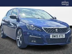 Blue Used 2019 Peugeot 308 GT-line Hatchback | £10,495 (Fair price)