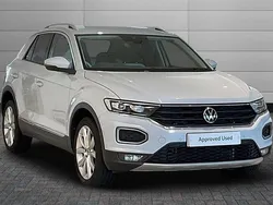 White silver Used 2021 VW T-Roc SEL SUV | £19,190 (Fair price)
