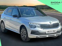 Brilliant silver metallic black magic pearl effect New 2025 Skoda Kamiq Design Edition SUV | £23,600