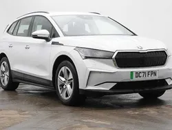 Moon white metallic Used 2022 Skoda Enyaq iV SUV | £19,995
