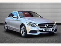 Iridium silver Used 2017 Mercedes C200 Premium Sedan | £13,995 (Fair price)