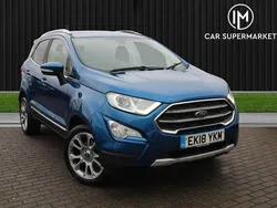 Blue Used 2018 Ford Ecosport Titanium SUV | £3,885