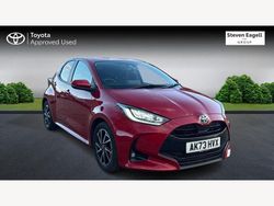 Red Used 2023 Toyota Yaris Hybrid Design Hatchback | £18,985 (Fair price)