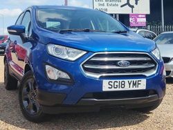 Blue Used 2018 Ford Ecosport Zetec SUV | £6,995 (Fair price)