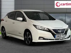White Used 2020 Nissan Leaf Tekna Hatchback | £9,599 (Fair price)