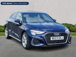 Blue Used 2023 Audi A3 S-Line Hatchback | £22,796 (Fair price)
