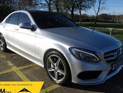 Silver Used 2014 Mercedes C220 AMG line Sedan | £9,990 (Fair price)