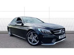 Black Used 2017 Mercedes C300e AMG Line Premium Sedan | £13,688 (Expensive)