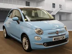 Blue Used 2016 Fiat 500 Lounge Hatchback | £6,495 (Fair price)
