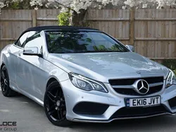 Silver Used 2016 Mercedes E220 AMG Line Premium Cabriolet | £10,095 (Fair price)
