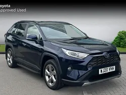 Obsidian blue Used 2020 Toyota RAV4 Hybrid SUV | £25,990 (Fair price)