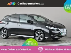 Black Used 2021 Nissan Leaf Tekna Hatchback | £10,697 (Fair price)