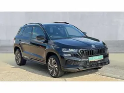 Black magic pearl effect Used 2024 Skoda Karoq SportLine SUV | £26,490 (Fair price)